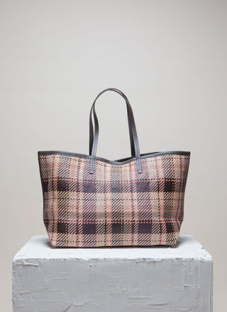 ISAI Terra Tartan Twill Shopper bag