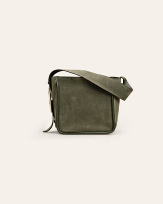 MASAGO Mini Forest Green Suede Tote bag