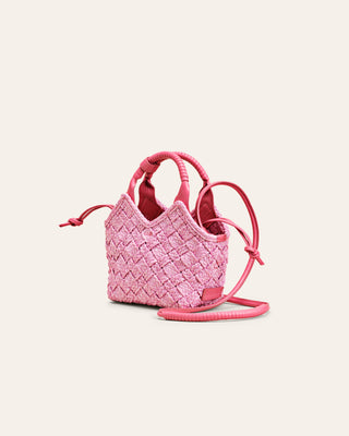 MISU MINI Rose Raffia Crossbody bag