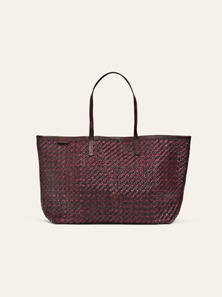 Cala Jade ISAI leather shopper burgundy