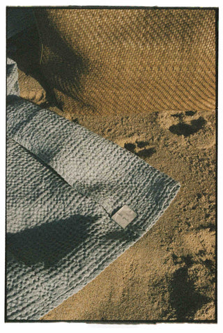 Cala Jade linen towel dusty grey