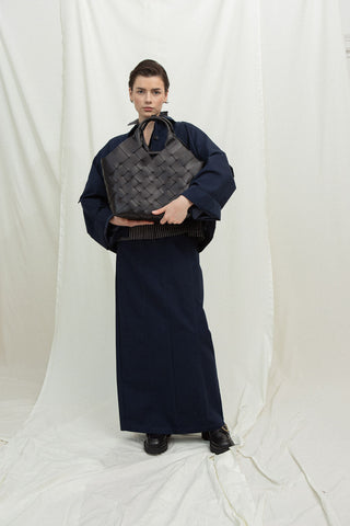MISU L Kombu Green Mix Shoulder bag