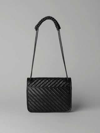 NIKO Black Twill Crossbody bag