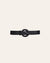 Cala Jade Bele braided leather belt black