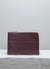 Batu L burgundy leather pouch