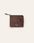 Cala Jade small brown umber leather pouch