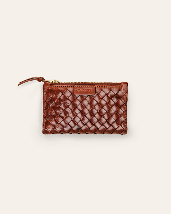 Cala Jade CAIA nutmeg dama brown leather wallet