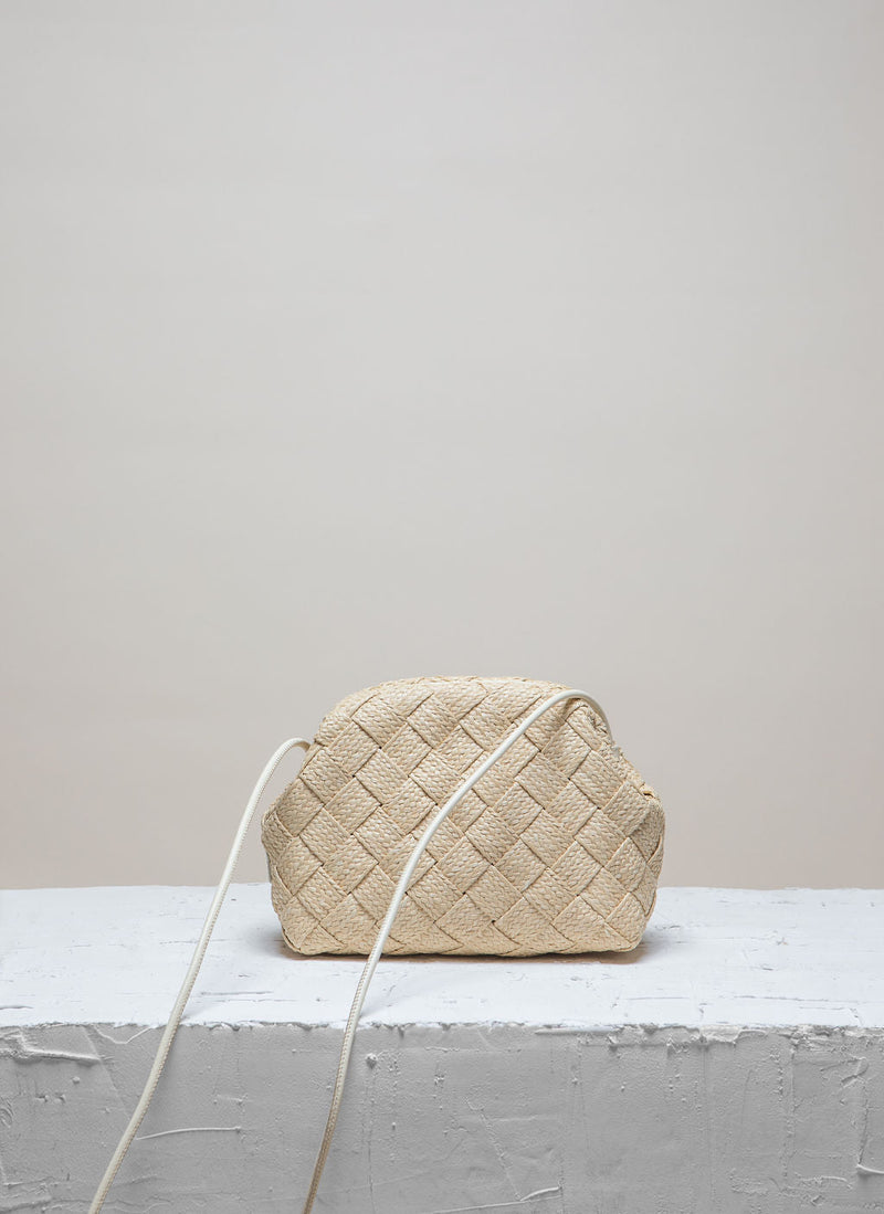 Cala Jade nature raffia clutch 3