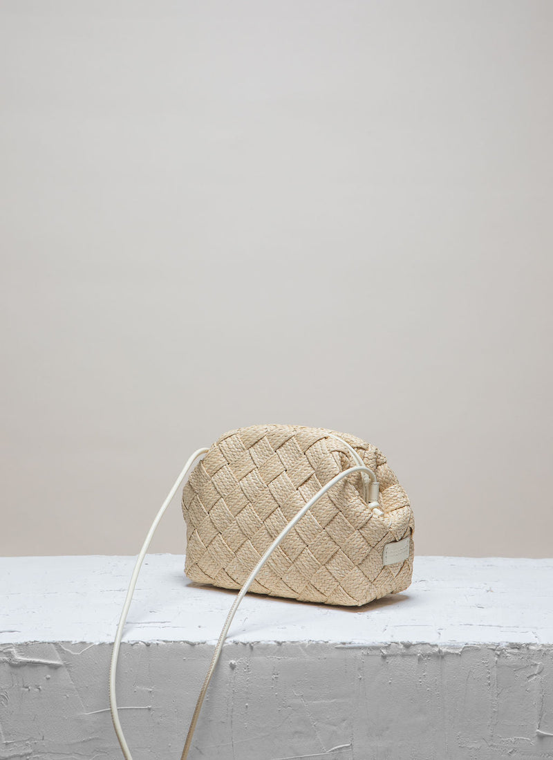 Cala Jade nature raffia clutch 4