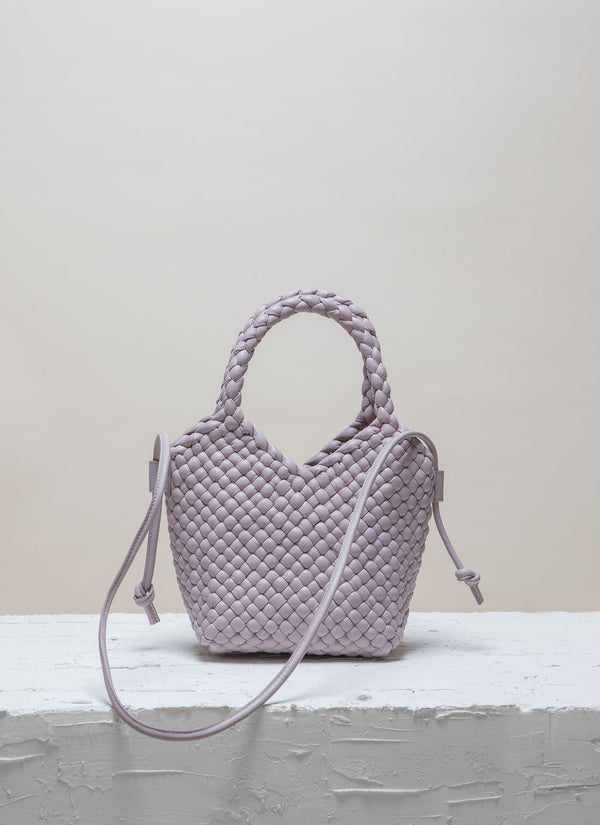 Cala Jade Maya leather cross body bag in light purple 