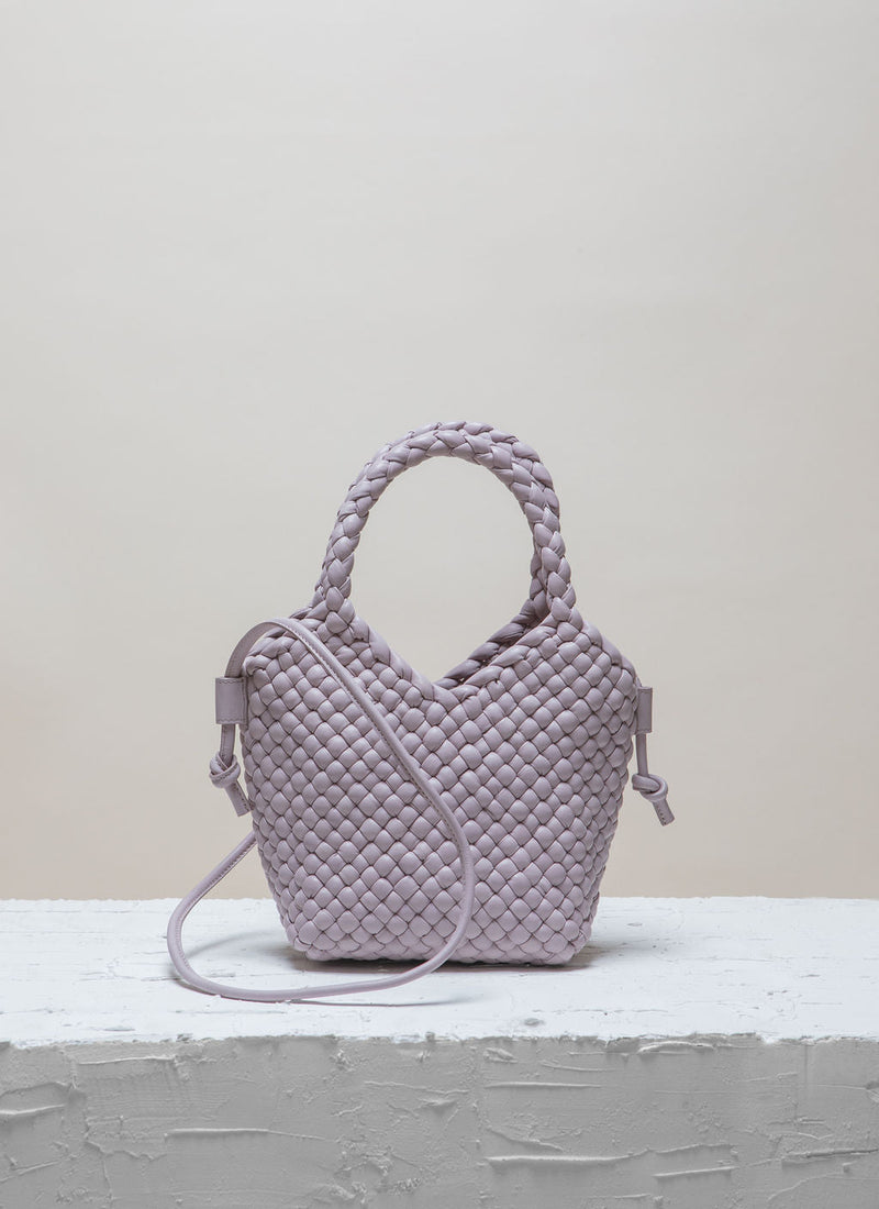 Cala Jade Maya leather cross body bag in light purple 