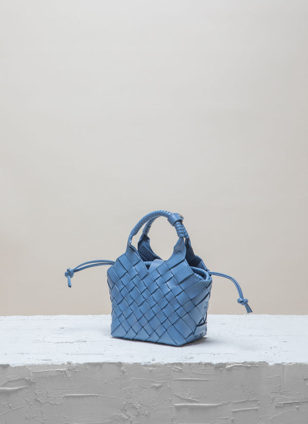 Cala Jade blue misu mini leather bag 