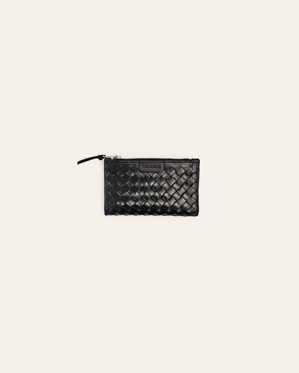 Cala Jade Caia black leather wallet