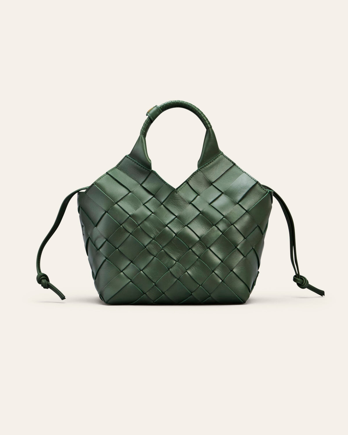 Cala Jade - Misu medium leather shoulder bag - Evergreen