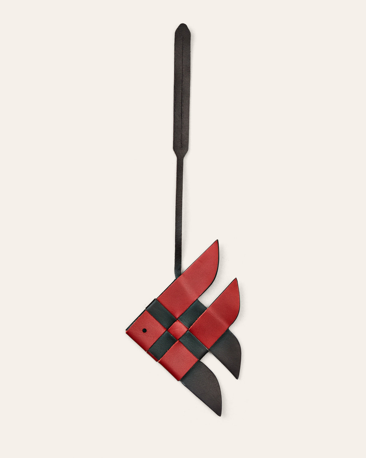 MISU Fish Bag Charm - Umber Brown and Falu Red - Cala Jade