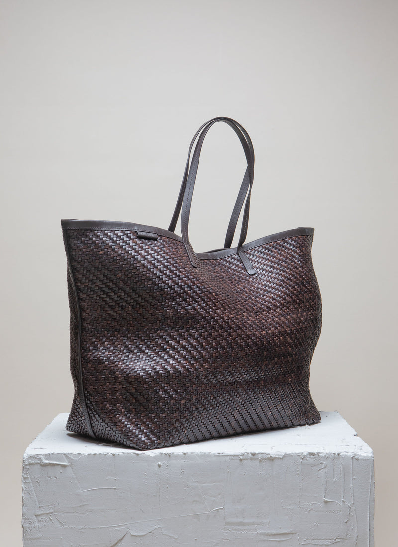 ISAI XL Umber Twill Shopper bag