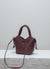 Cala Jade Maya burgundy leather bag 1