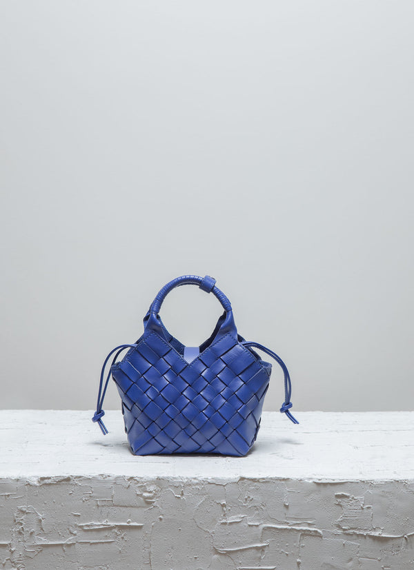 Cala Jade Misu Mini blue leather bag 1