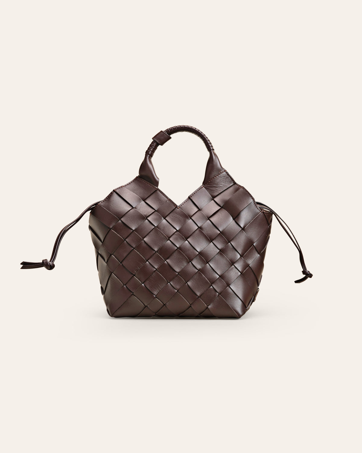 Cala Jade - Misu medium leather shoulder bag - umber brown