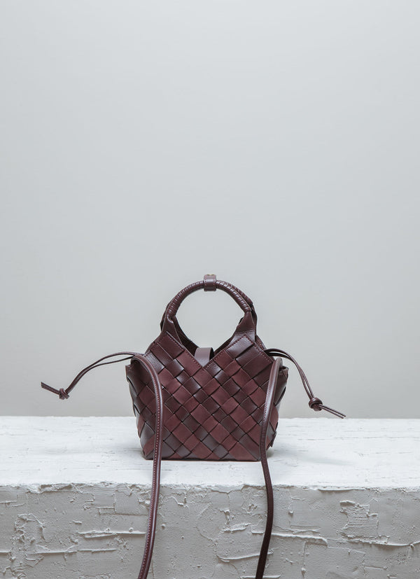 Cala Jade Misu mini burgundy leather mix 1