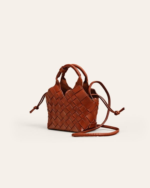 Cala Jade Misu Mini brown cross-body bag 2