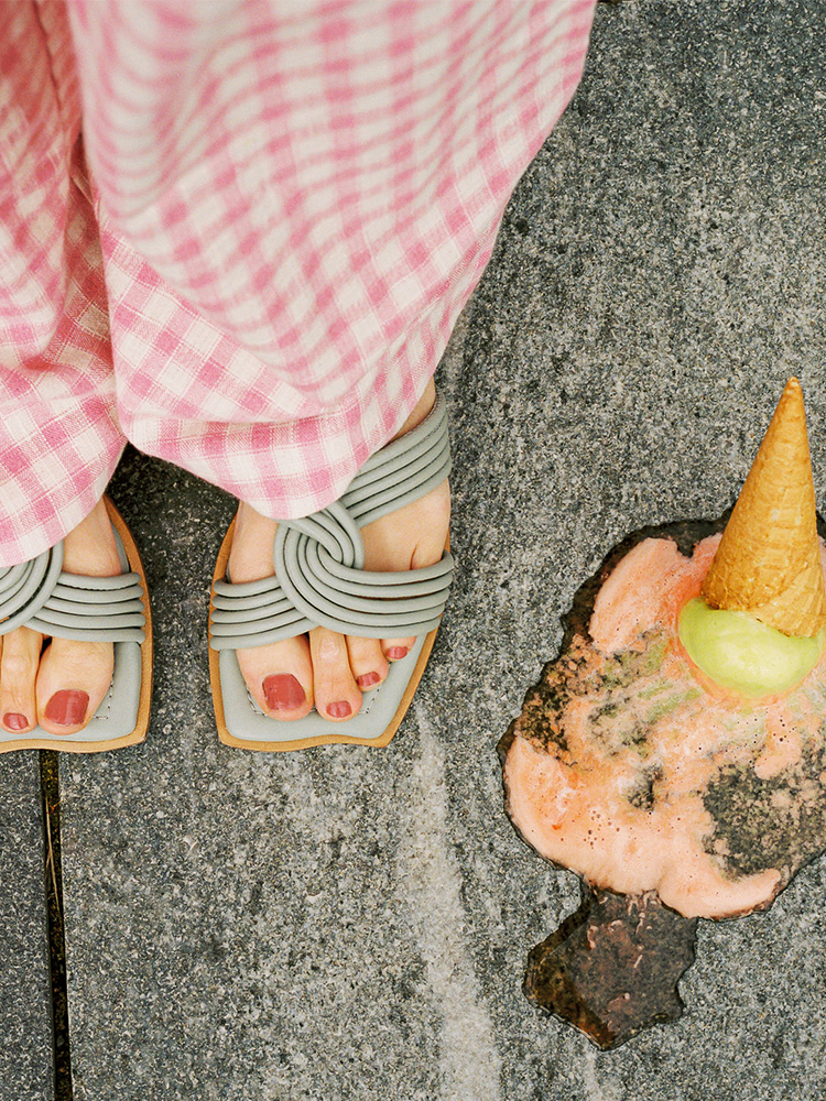 Blue sandals from Cala Jade