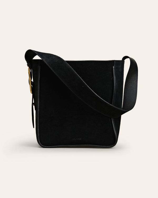 MASAGO Black Suede Tote bag