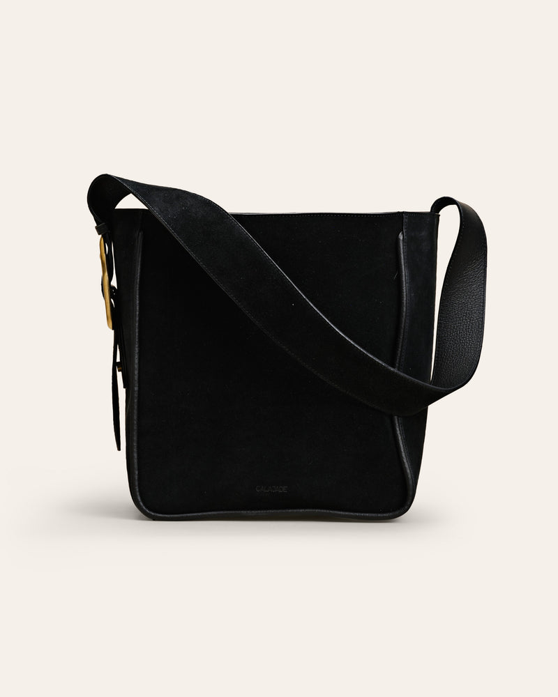 MASAGO Black Suede Tote bag
