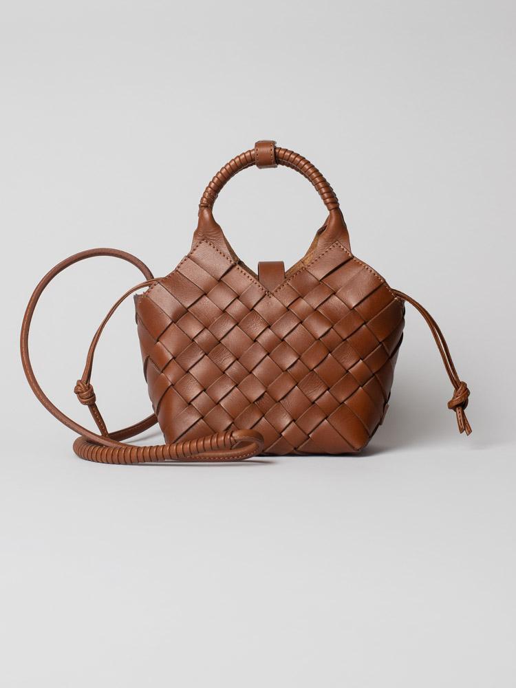 Cala Jade Misu Mini brown cross-body bag