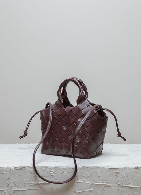 Misu burgundy leather shoulder bag 2