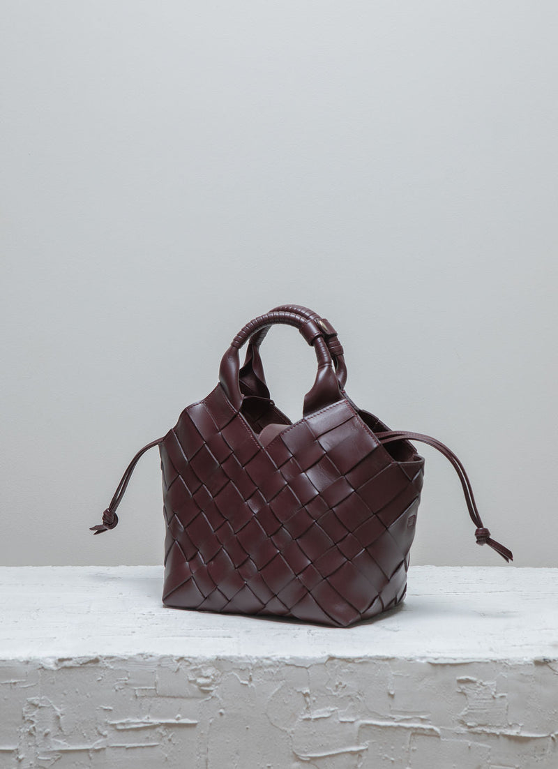 Misu burgundy leather shoulder bag 3