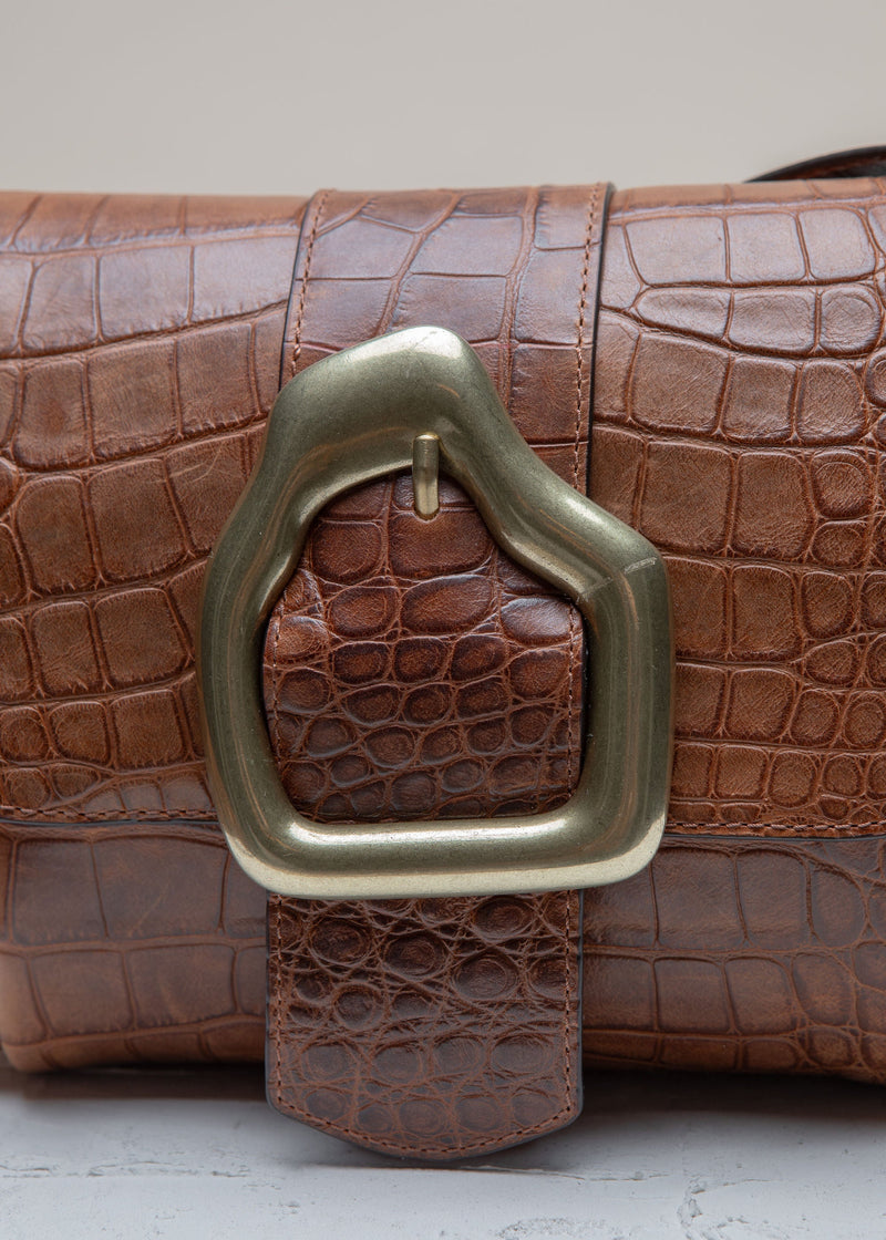 Cala Jade Nami Mini Hazel Croco leather bag 4