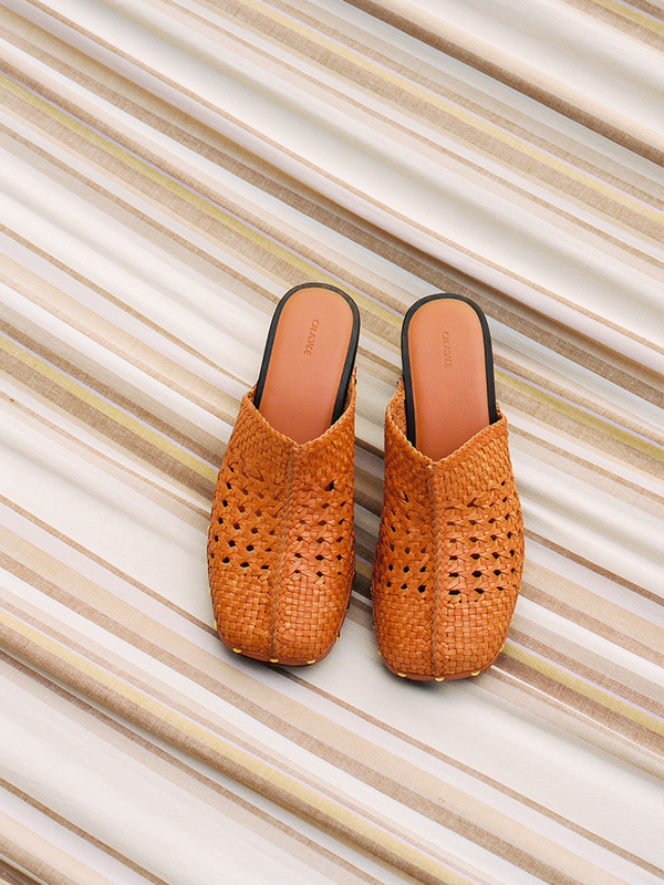 Brown clog sandal from Cala Jade