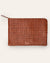 Cala Jade brown nutmeg large leather pouch