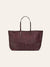 Cala Jade ISAI leather shopper burgundy