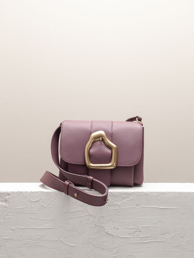 Cala Jade purple leather cross body bag