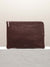 Cala Jade large brown leather pouch 