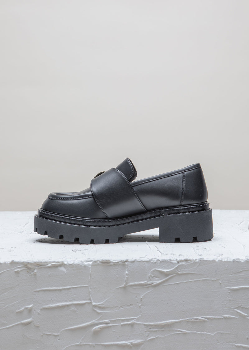 Cala Jade black leather Loafers