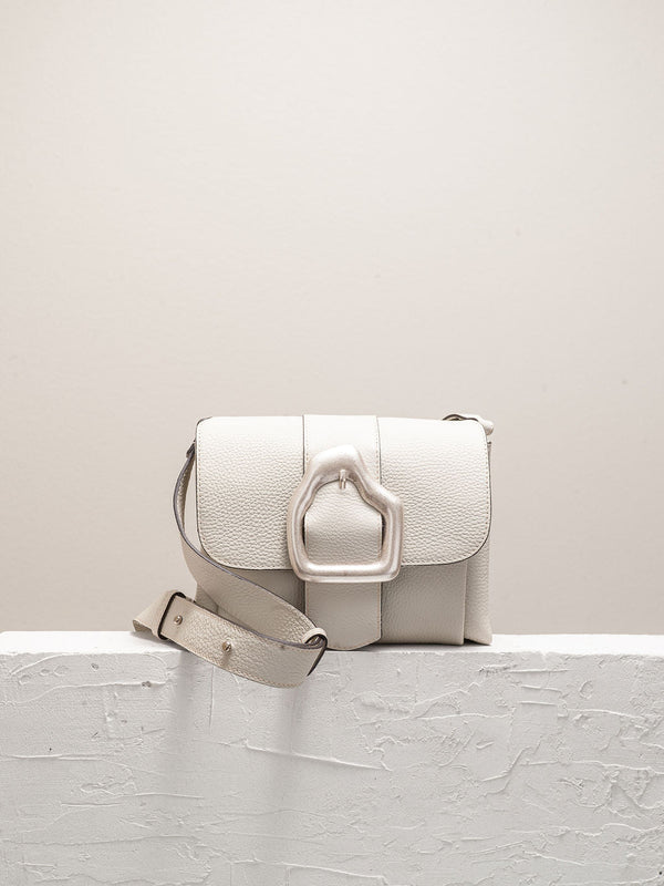 Cala Jade white leather cross body bag