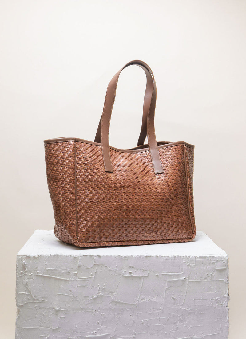 Cala Jade light brown shopper bag