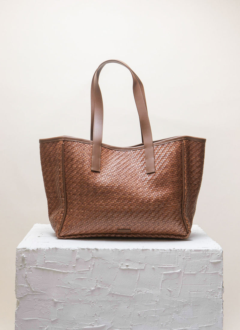 Cala Jade light brown shopper bag