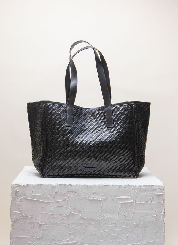 Cala Jade black shopper and tote bag