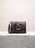 Cala Jade brown leather shoulder bag with gold buckle