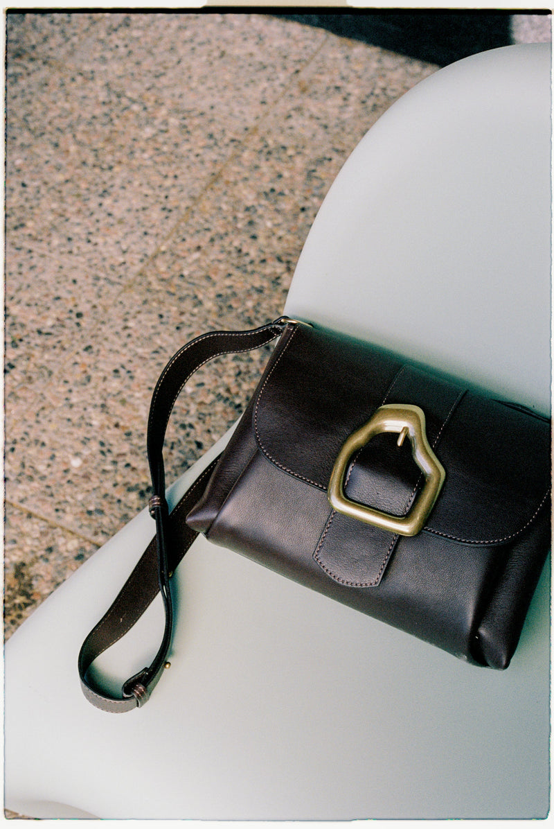 Cala Jade brown leather shoulder bag