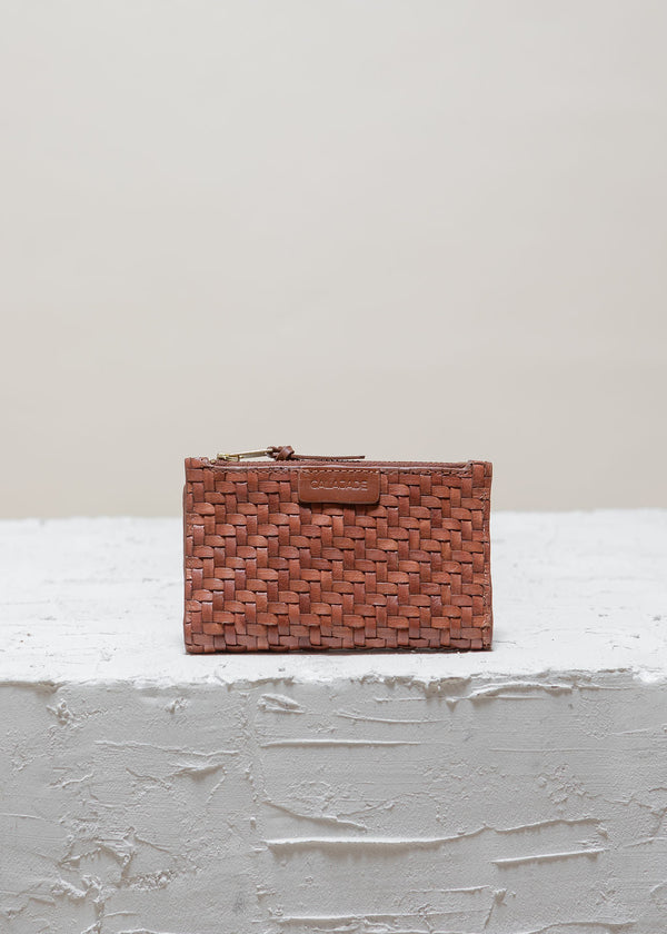 Cala Jade brown nutmeg twill wallet