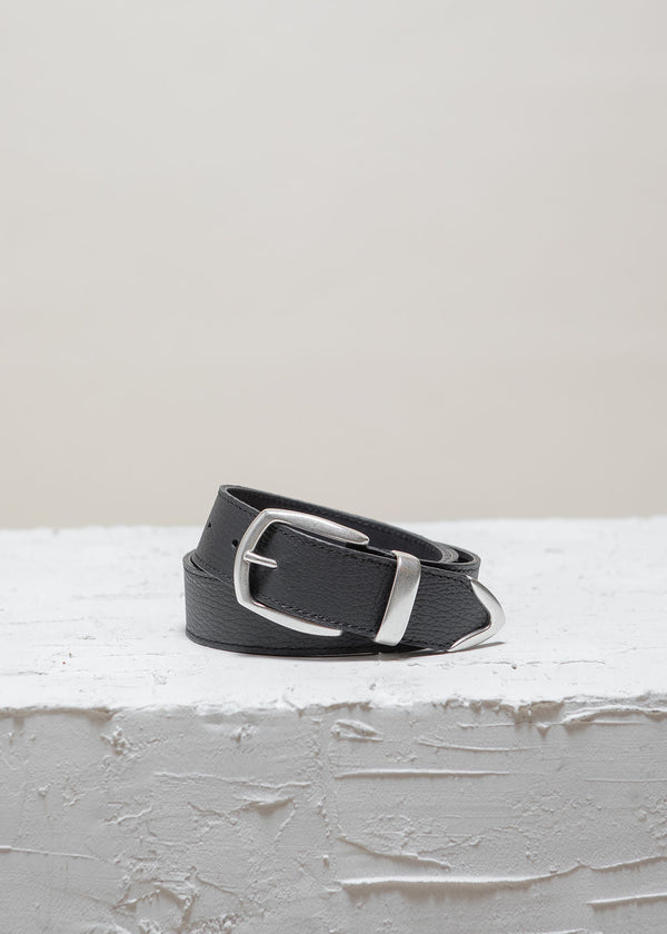 Cala Jade Nebel black leather belt