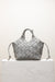 Cala Jade grey leather nubuck shoulder bag