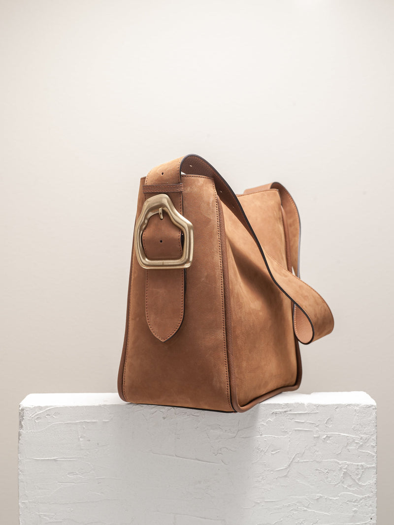 Cala Jade brown leather shopper and tote bag